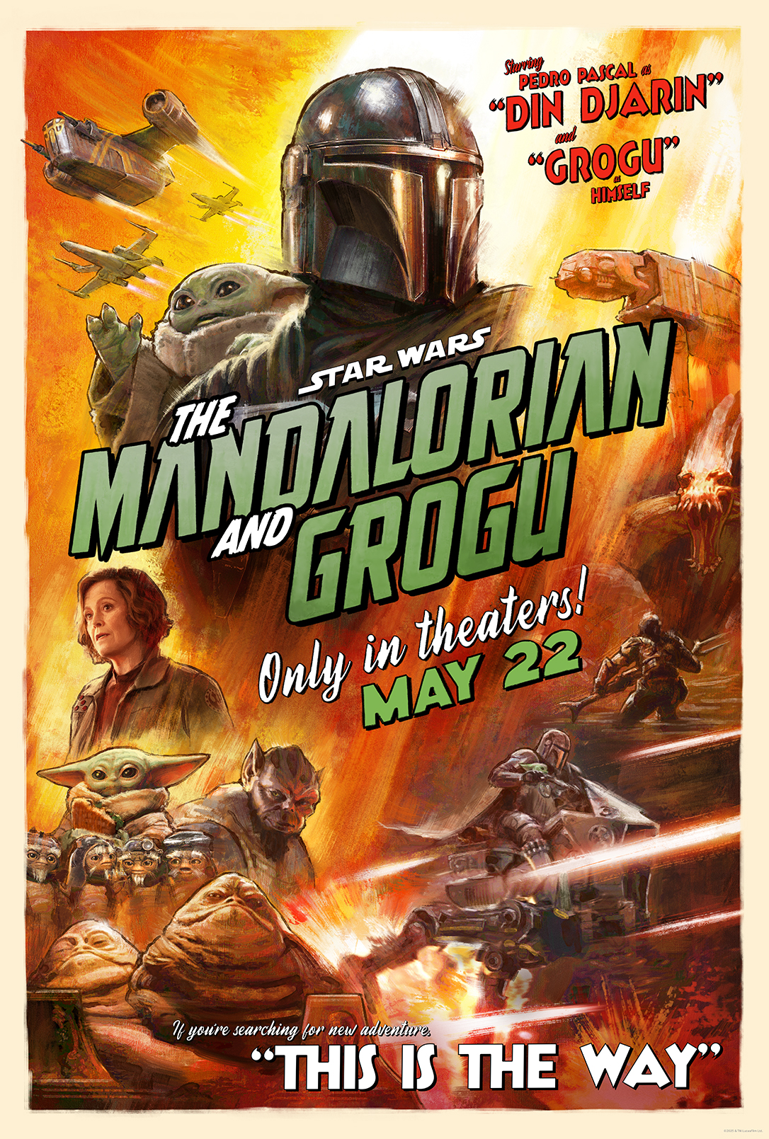 The Mandalorian and Grogu at the Fleur Cinema & Cafe in Des Moines, Iowa